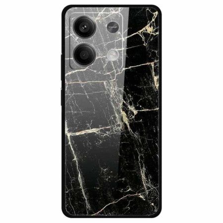 Deksel Xiaomi Redmi Note 13 5g Platina Svart Mønster Herdet Glass Beskyttelse Deksel