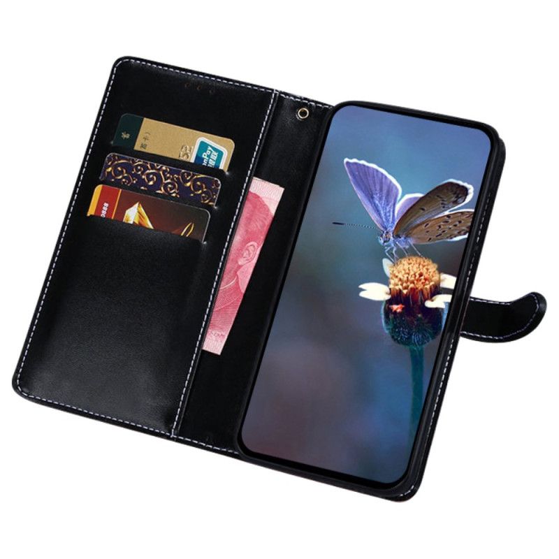 Folio Deksel Xiaomi Redmi Note 13 5g Krokodilleeffekt Idewei Beskyttelse Deksel