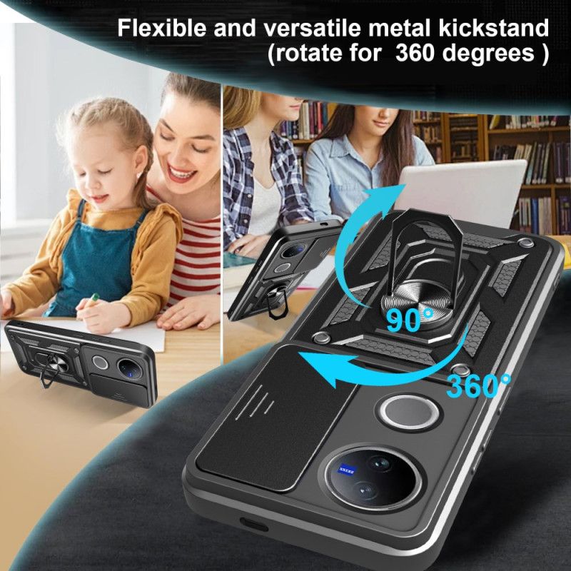 Deksel Til Vivo V50 5g Skyvedeksel Og Støtte For Kamera