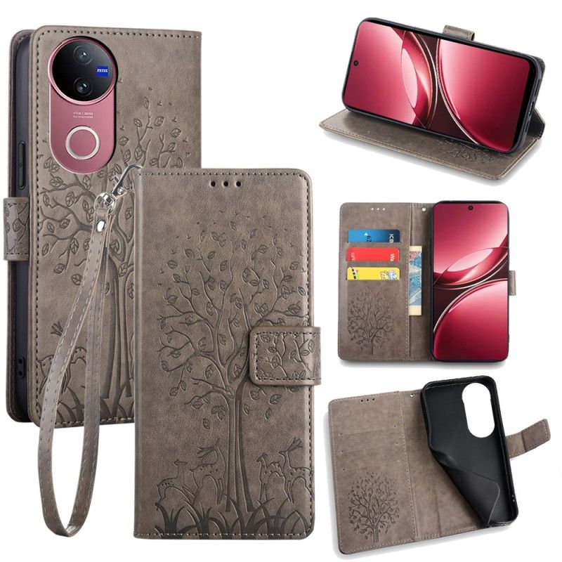 Folio Deksel Til Vivo V50 5g Hjortetre