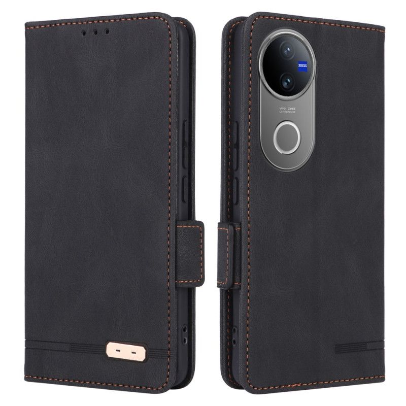 Folio Deksel Til Vivo V50 5g Metallisk Dekorasjon