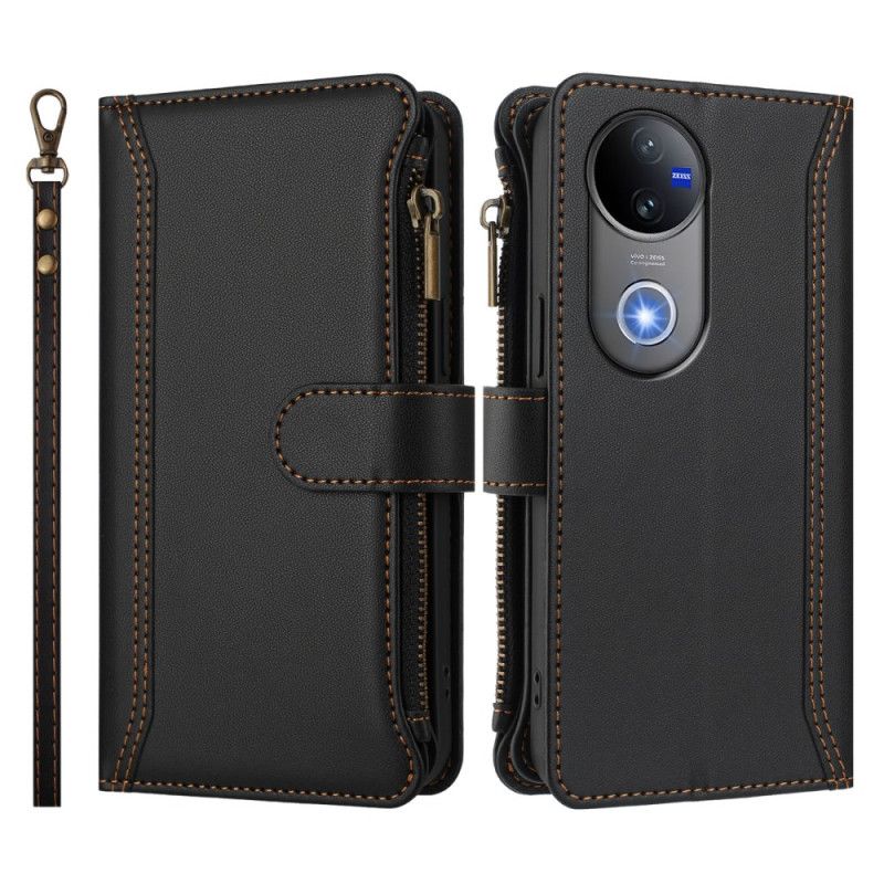 Folio Deksel Vivo V50 5g 9 Kortspor Og Håndleddsstropp