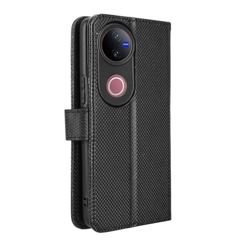 Folio Deksel Vivo V50 5g Diamanttekstur Beskyttelse Deksel