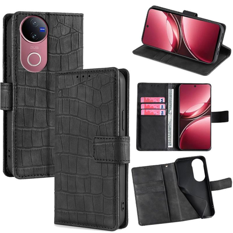 Folio Deksel Vivo V50 5g Krokodilletekstur Beskyttelse Deksel