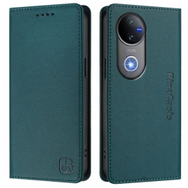 Folio Deksel Vivo V50 5g Rfid-beskyttelse Og Justerbart Stativ