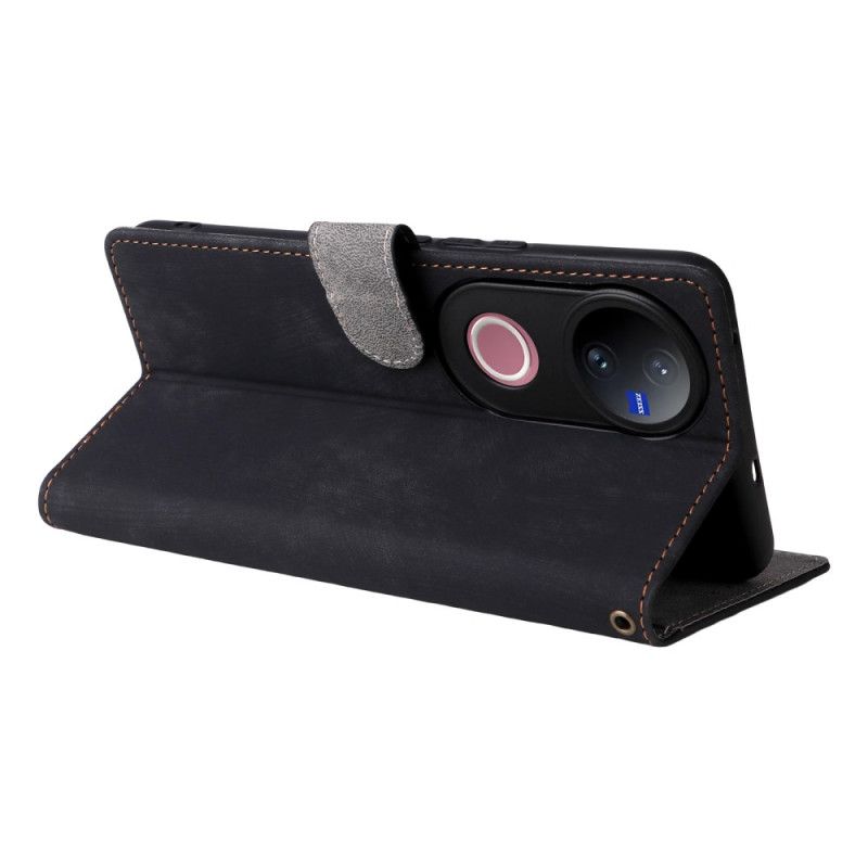 Folio Deksel Vivo V50 5g Rfid-beskyttelse Og Stropp Beskyttelse Deksel