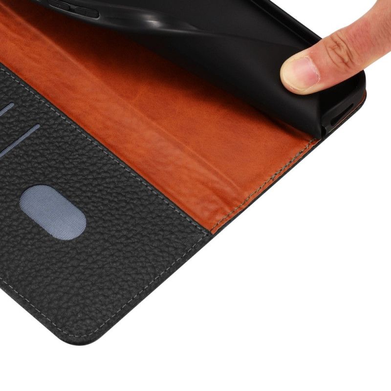 Folio Deksel Vivo V50 5g Teksturert Skinn Beskyttelse Deksel