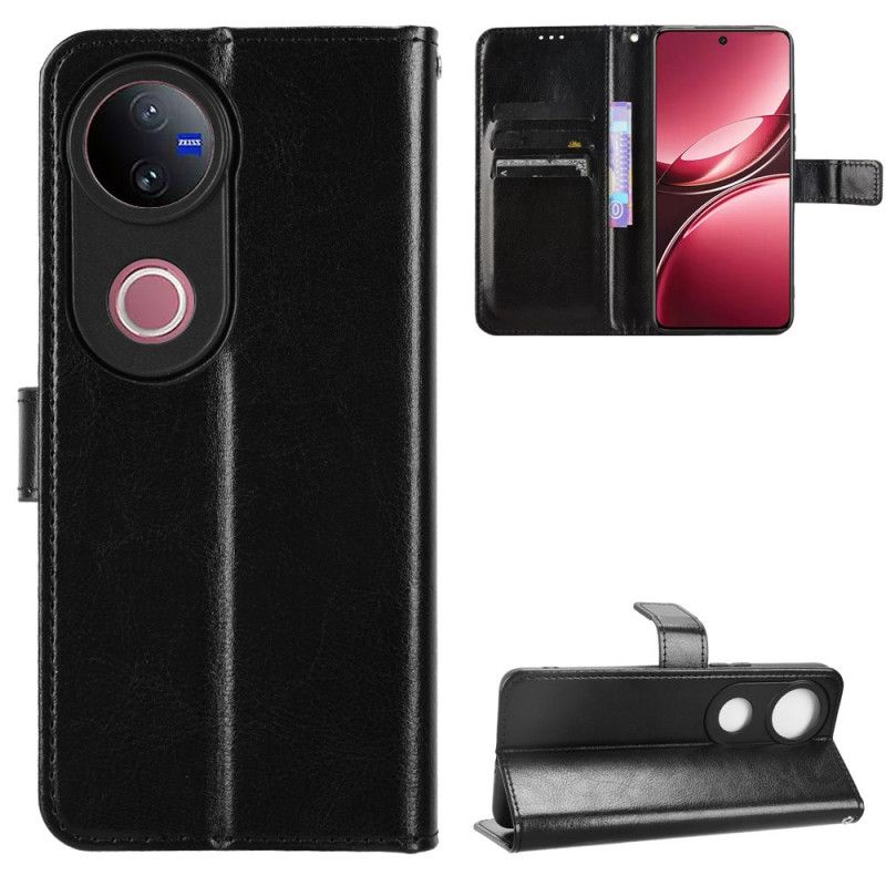 Lærdeksel Folio Deksel Vivo V50 5g Prangende Kunstskinn