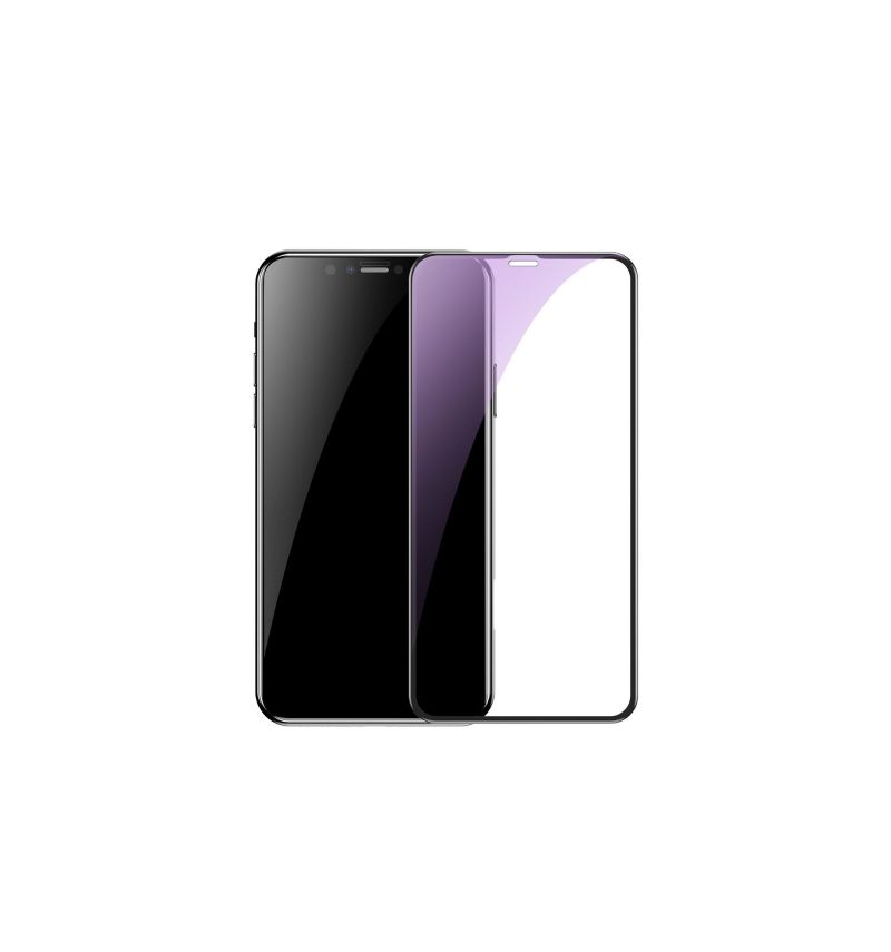 Anti Blått Lys Herdet Glass Skjermbeskytter For iPhone Xs Max