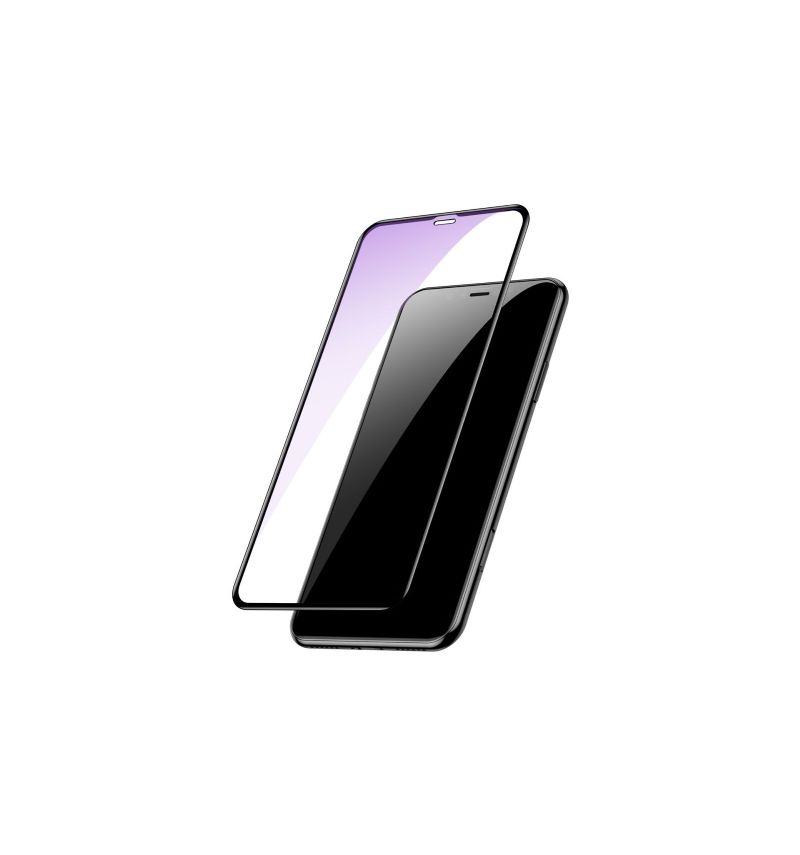 Anti Blått Lys Herdet Glass Skjermbeskytter For iPhone Xs Max