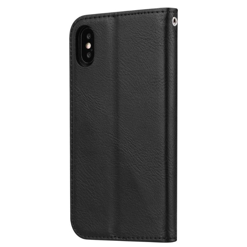 Folio Deksel Til iPhone XS Max Stativveske Med Skinneffekt