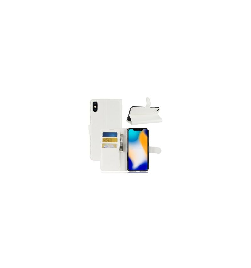 Folio Deksel Til iPhone XS Max Stil Skinnkortholder