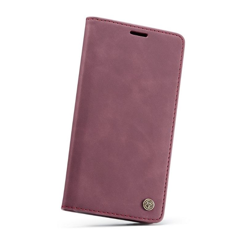 Lærdeksel Til iPhone XS Max Golias Leather Effect - Rødvin