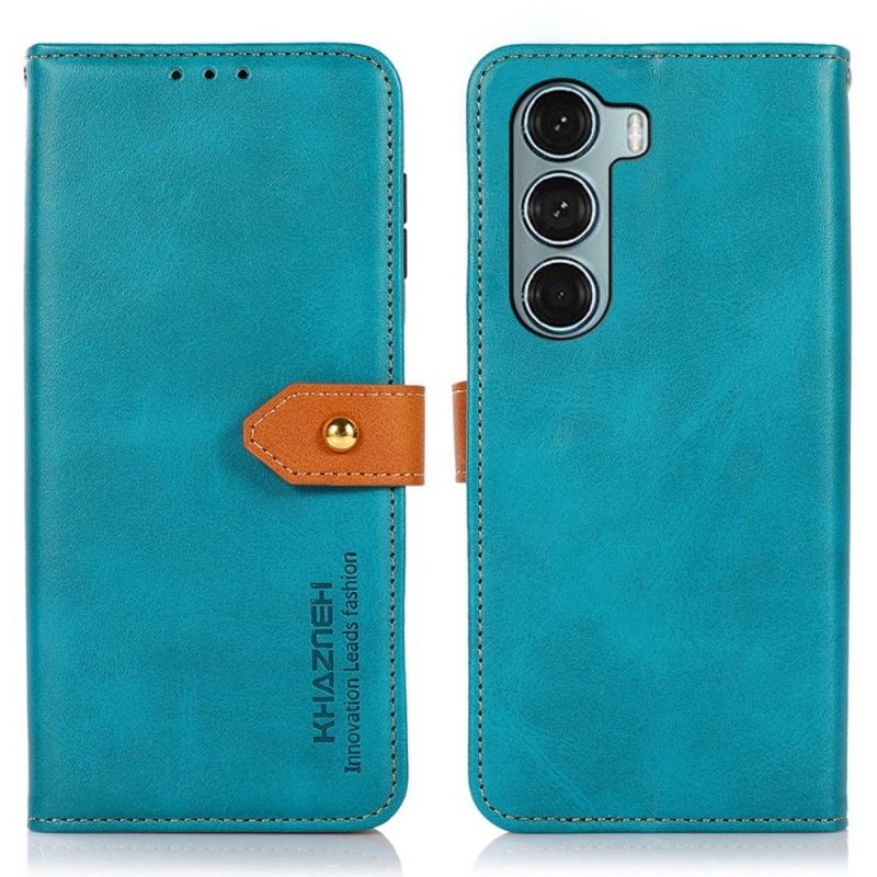 Lærdeksel Til Motorola Moto G200 5G Khazneh Bicolor Kunstskinn