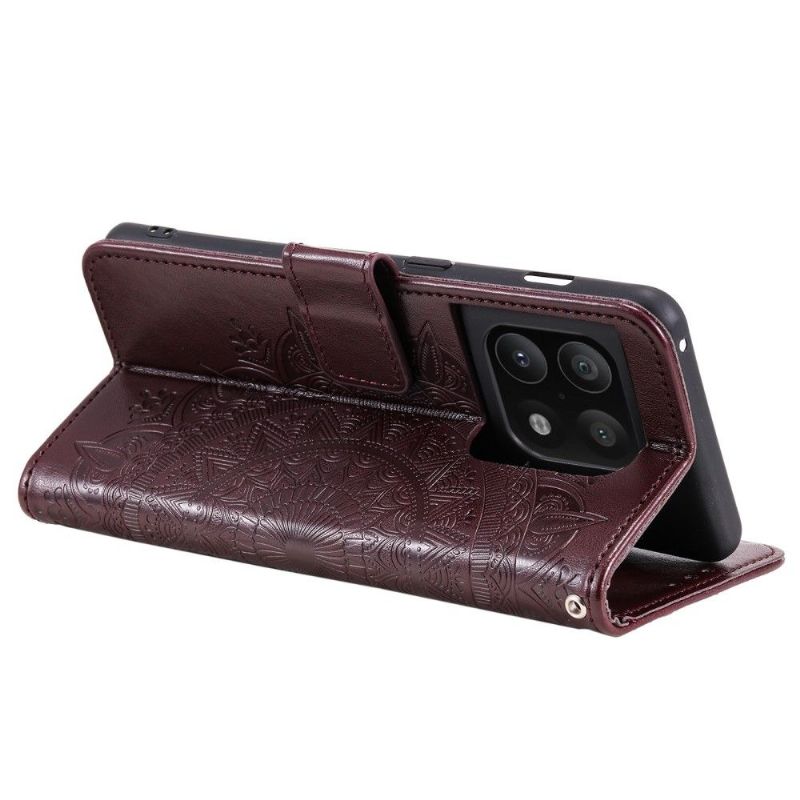 Folio Deksel Til OnePlus 10 Pro Anti-fall Sol Mandala