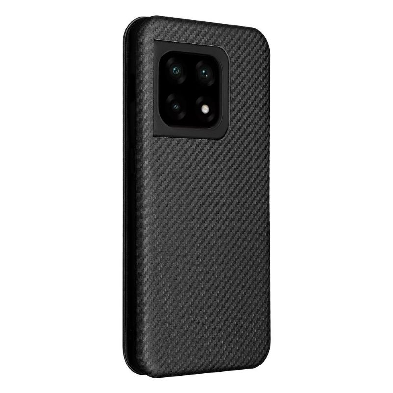 Folio Deksel Til OnePlus 10 Pro Carbon Fiber Leathette