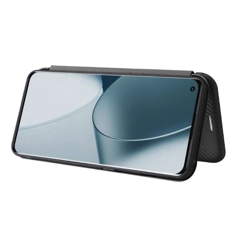 Folio Deksel Til OnePlus 10 Pro Carbon Fiber Leathette