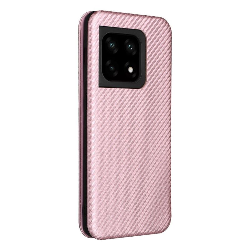 Folio Deksel Til OnePlus 10 Pro Carbon Fiber Leathette