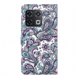 Folio Deksel Til OnePlus 10 Pro Paisleyblomst
