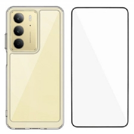 Deksel Realme C75 Gjennomsiktig Med Skjermbeskytter I Herdet Glass