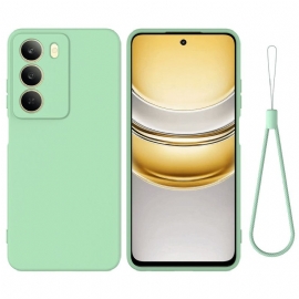 Deksel Til Realme C75 Flytende Silikon Med Stropp