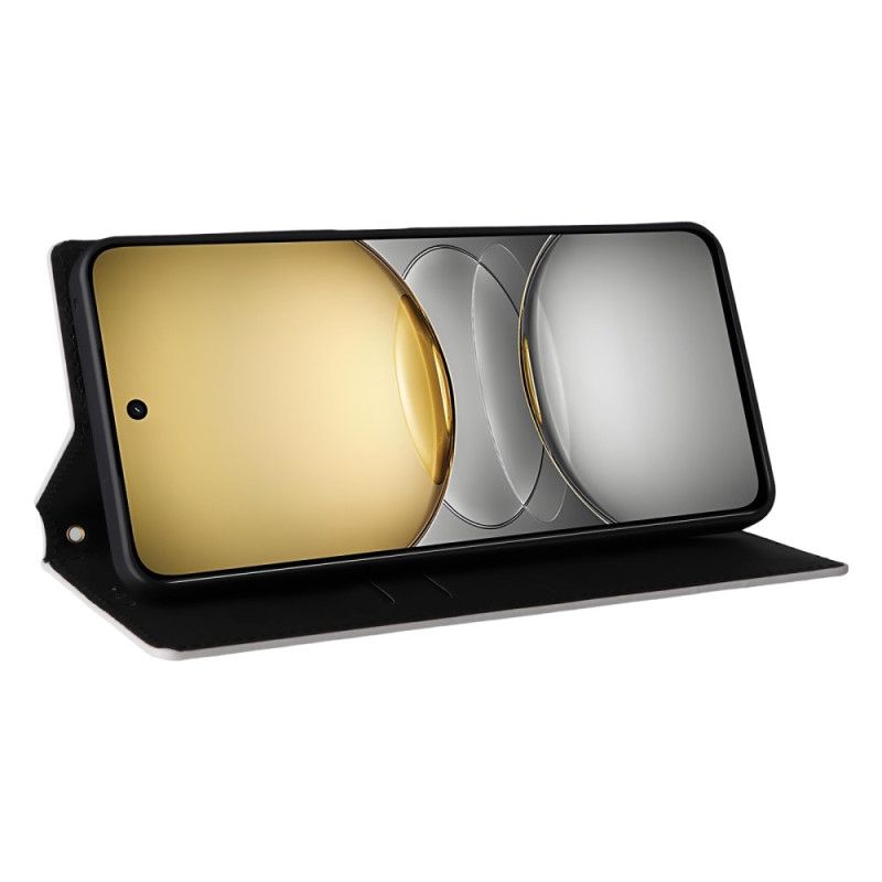 Folio Deksel Lær Realme C75 Diamantmønster