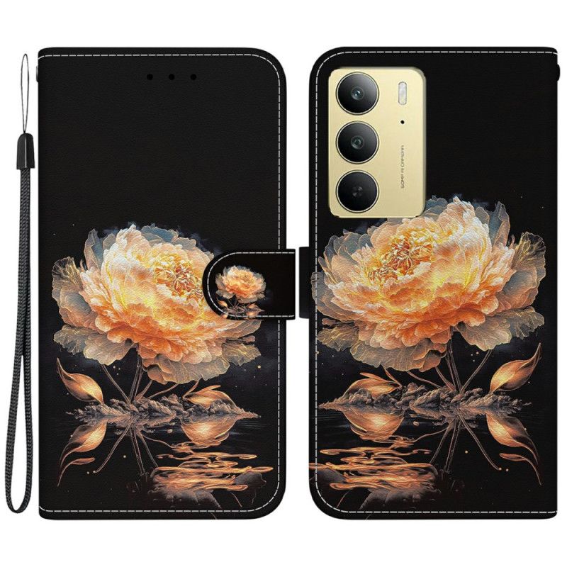 Folio Deksel Realme C75 Gyllen Peon