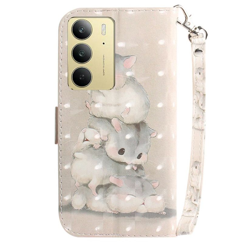 Folio Deksel Realme C75 Hamster-snor