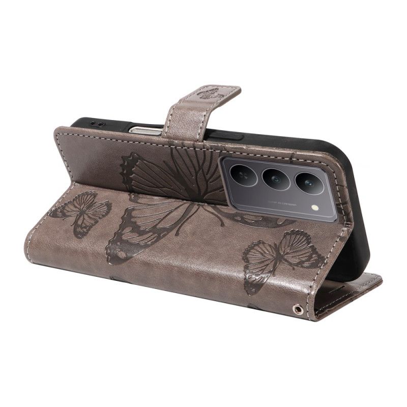 Folio Deksel Realme C75 Kjempesommerfugler Beskyttelse Deksel