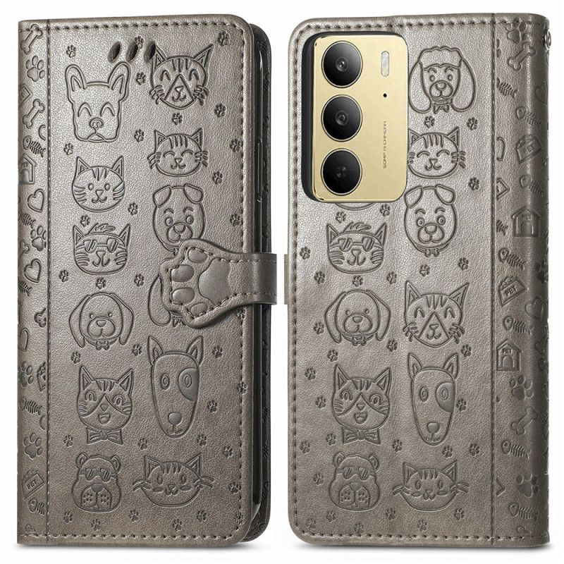 Folio Deksel Til Realme C75 Animerte Dyr