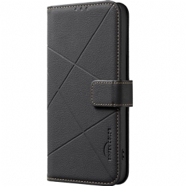 Lærdeksel Folio Deksel Realme C75 Mobildeksel Binfen Color Striper