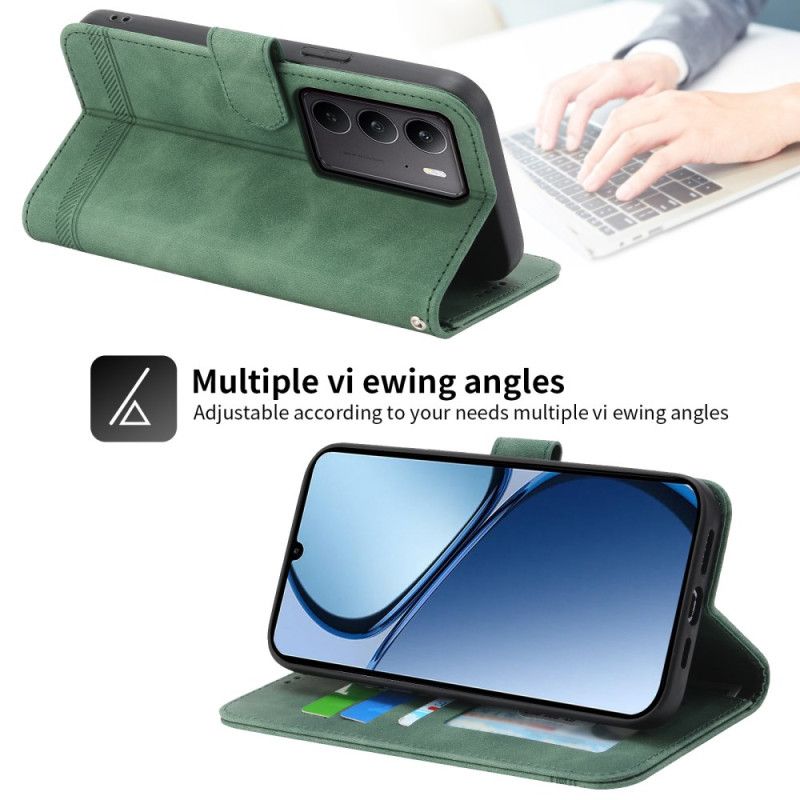 Lærdeksel Folio Deksel Realme C75 Mobildeksel Dierfeng