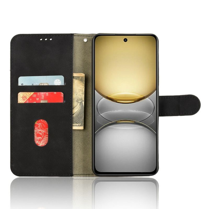 Lærdeksel Folio Deksel Realme C75 Mobildeksel Semsket Skinneffekt