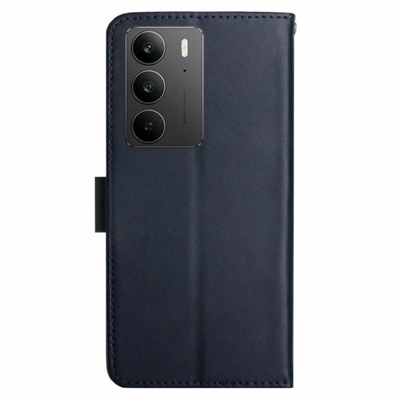 Lærdeksel Folio Deksel Realme C75 Nappaskinn