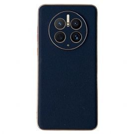 Deksel Til Huawei Mate 50 Pro Eleganse I Ekte Skinn