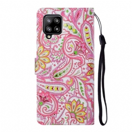 Folio Deksel Til Samsung Galaxy A42 5G Paisleyblomst