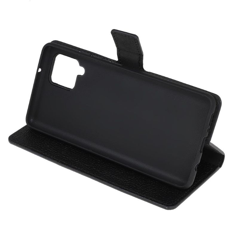Folio Deksel Til Samsung Galaxy A42 5G Skinnstil Med Litchi-skinneffekt