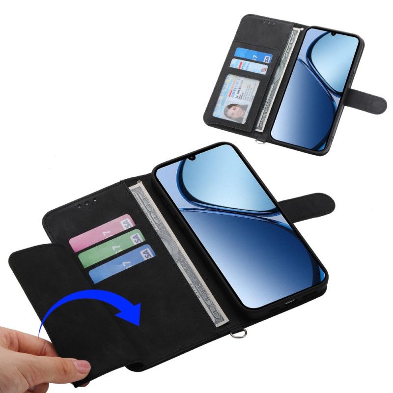 Folio Deksel Oppo Reno 14 5g Blomstermønster Og Stropper