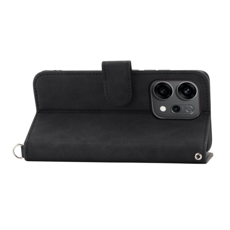 Folio Deksel Oppo Reno 14 5g Blomstermønster Og Stropper