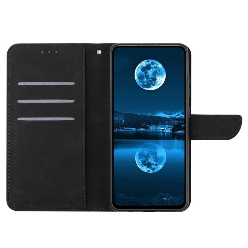 Folio Deksel Oppo Reno 14 5g Linjer Og Striper Beskyttelse Deksel