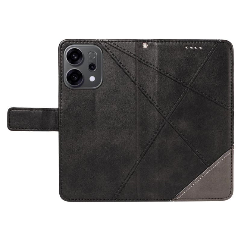 Folio Deksel Oppo Reno 14 5g Tofargede Linjer