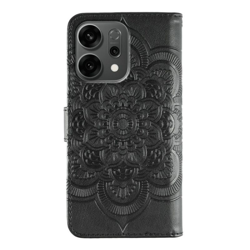 Lærdeksel Folio Deksel Oppo Reno 14 5g Mandala-design