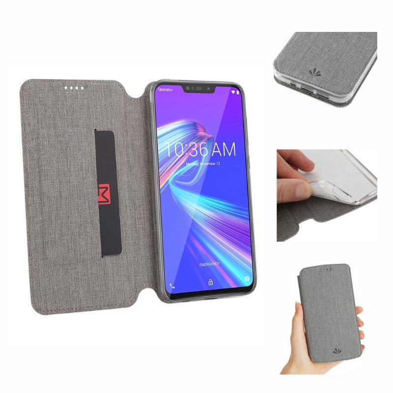 Etui Til Asus Zenfone Max M2 Teksturert Selerstøtte