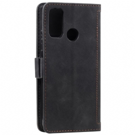 Folio Deksel Til Samsung Galaxy A21s Med Kjede Vintage Kortholder