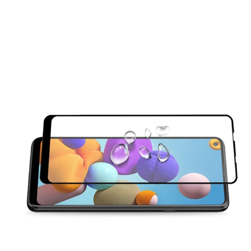 Samsung Galaxy A21S Skjermbeskytter I Herdet Glass I Full Størrelse