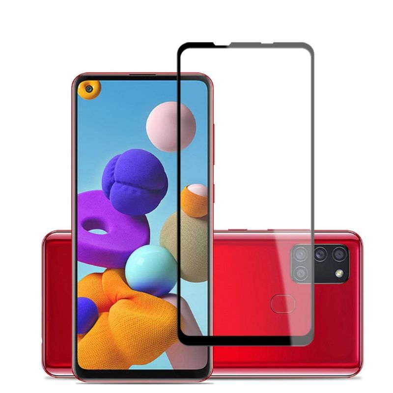 Samsung Galaxy A21S Skjermbeskytter I Herdet Glass I Full Størrelse