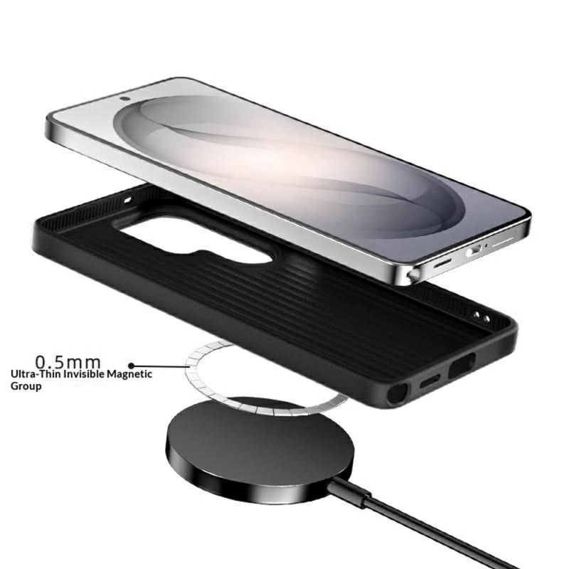 Deksel Samsung Galaxy S26 Abeel Magnetisk Karbonfibertekstur