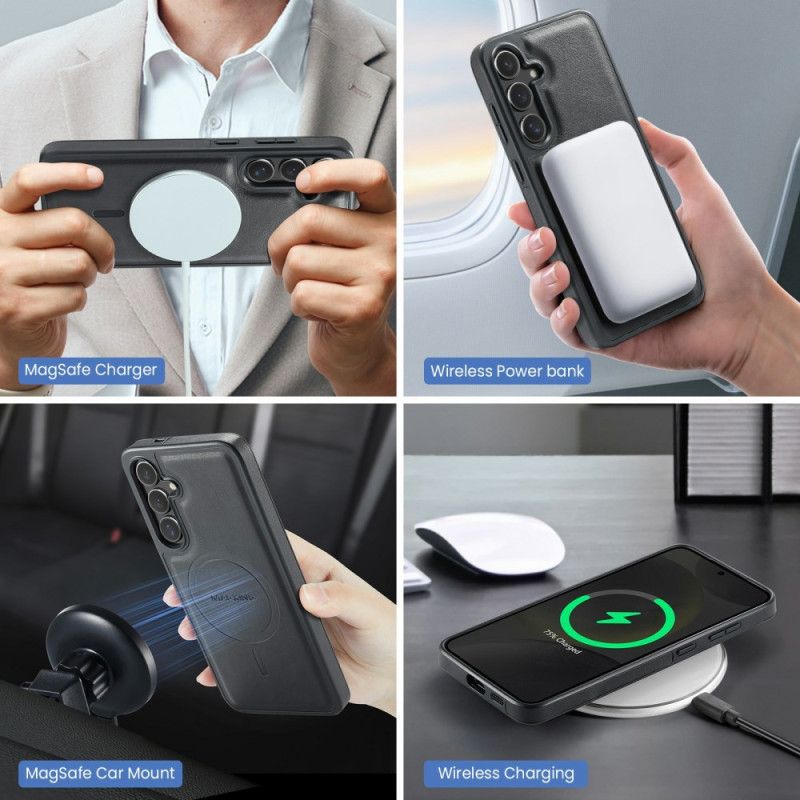 Deksel Samsung Galaxy S26 Magging Magnetisk Kortholder Og Ring Beskyttelse Deksel