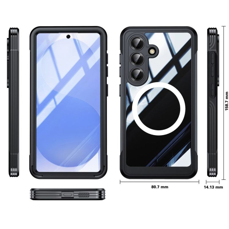 Deksel Samsung Galaxy S26 Magnetisk Med Beskyttelsesfilm I Herdet Glass