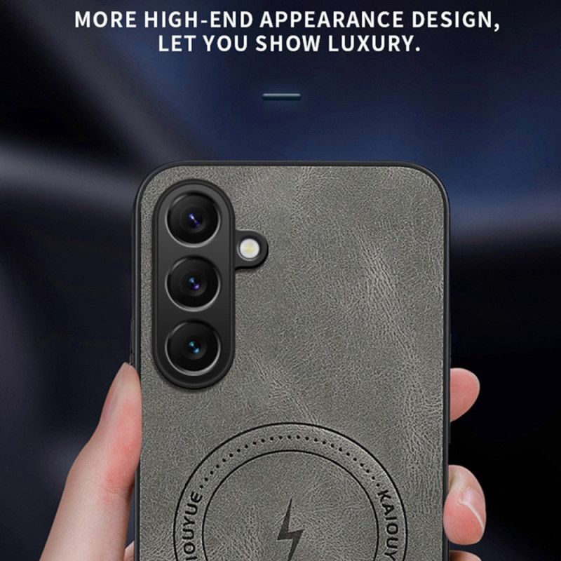 Deksel Samsung Galaxy S26 Magnetisk Med Skinneffekt Beskyttelse Deksel